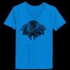 Ladies’  Junior Fine Jersey V-Neck Longer Length T-Shirt Thumbnail