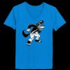Ladies’  Junior Fine Jersey V-Neck Longer Length T-Shirt Thumbnail