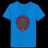 Ladies’  Junior Fine Jersey V-Neck Longer Length T-Shirt Thumbnail