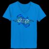 Ladies’  Junior Fine Jersey V-Neck Longer Length T-Shirt Thumbnail