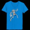 Ladies’  Junior Fine Jersey V-Neck Longer Length T-Shirt Thumbnail
