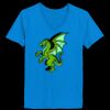 Ladies’  Junior Fine Jersey V-Neck Longer Length T-Shirt Thumbnail