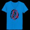 Ladies’  Junior Fine Jersey V-Neck Longer Length T-Shirt Thumbnail