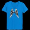 Ladies’  Junior Fine Jersey V-Neck Longer Length T-Shirt Thumbnail