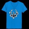 Ladies’  Junior Fine Jersey V-Neck Longer Length T-Shirt Thumbnail