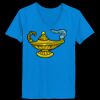 Ladies’  Junior Fine Jersey V-Neck Longer Length T-Shirt Thumbnail