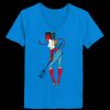Ladies’  Junior Fine Jersey V-Neck Longer Length T-Shirt Thumbnail