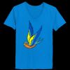 Ladies’  Junior Fine Jersey V-Neck Longer Length T-Shirt Thumbnail