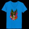 Ladies’  Junior Fine Jersey V-Neck Longer Length T-Shirt Thumbnail