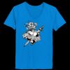 Ladies’  Junior Fine Jersey V-Neck Longer Length T-Shirt Thumbnail