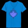 Ladies’  Junior Fine Jersey V-Neck Longer Length T-Shirt Thumbnail