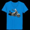 Ladies’  Junior Fine Jersey V-Neck Longer Length T-Shirt Thumbnail