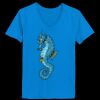 Ladies’  Junior Fine Jersey V-Neck Longer Length T-Shirt Thumbnail