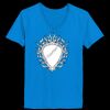 Ladies’  Junior Fine Jersey V-Neck Longer Length T-Shirt Thumbnail