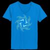 Ladies’  Junior Fine Jersey V-Neck Longer Length T-Shirt Thumbnail