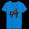 Ladies’  Junior Fine Jersey V-Neck Longer Length T-Shirt Thumbnail