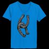 Ladies’  Junior Fine Jersey V-Neck Longer Length T-Shirt Thumbnail