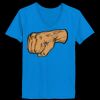 Ladies’  Junior Fine Jersey V-Neck Longer Length T-Shirt Thumbnail