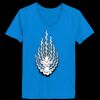 Ladies’  Junior Fine Jersey V-Neck Longer Length T-Shirt Thumbnail