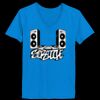 Ladies’  Junior Fine Jersey V-Neck Longer Length T-Shirt Thumbnail