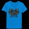 Ladies’  Junior Fine Jersey V-Neck Longer Length T-Shirt Thumbnail