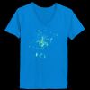 Ladies’  Junior Fine Jersey V-Neck Longer Length T-Shirt Thumbnail