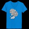 Ladies’  Junior Fine Jersey V-Neck Longer Length T-Shirt Thumbnail