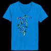 Ladies’  Junior Fine Jersey V-Neck Longer Length T-Shirt Thumbnail