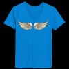 Ladies’  Junior Fine Jersey V-Neck Longer Length T-Shirt Thumbnail