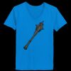 Ladies’  Junior Fine Jersey V-Neck Longer Length T-Shirt Thumbnail