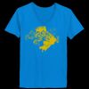 Ladies’  Junior Fine Jersey V-Neck Longer Length T-Shirt Thumbnail