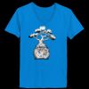 Ladies’  Junior Fine Jersey V-Neck Longer Length T-Shirt Thumbnail