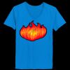 Ladies’  Junior Fine Jersey V-Neck Longer Length T-Shirt Thumbnail