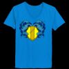 Ladies’  Junior Fine Jersey V-Neck Longer Length T-Shirt Thumbnail