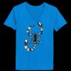 Ladies’  Junior Fine Jersey V-Neck Longer Length T-Shirt Thumbnail