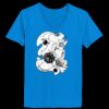 Ladies’  Junior Fine Jersey V-Neck Longer Length T-Shirt Thumbnail