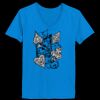 Ladies’  Junior Fine Jersey V-Neck Longer Length T-Shirt Thumbnail