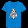 Ladies’  Junior Fine Jersey V-Neck Longer Length T-Shirt Thumbnail