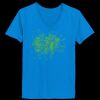 Ladies’  Junior Fine Jersey V-Neck Longer Length T-Shirt Thumbnail
