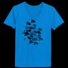 Ladies’  Junior Fine Jersey V-Neck Longer Length T-Shirt Thumbnail