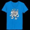 Ladies’  Junior Fine Jersey V-Neck Longer Length T-Shirt Thumbnail