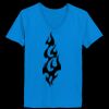 Ladies’  Junior Fine Jersey V-Neck Longer Length T-Shirt Thumbnail
