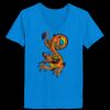 Ladies’  Junior Fine Jersey V-Neck Longer Length T-Shirt Thumbnail