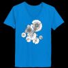 Ladies’  Junior Fine Jersey V-Neck Longer Length T-Shirt Thumbnail