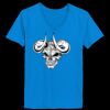Ladies’  Junior Fine Jersey V-Neck Longer Length T-Shirt Thumbnail