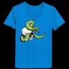 Ladies’  Junior Fine Jersey V-Neck Longer Length T-Shirt Thumbnail
