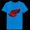 Ladies’  Junior Fine Jersey V-Neck Longer Length T-Shirt Thumbnail