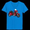Ladies’  Junior Fine Jersey V-Neck Longer Length T-Shirt Thumbnail