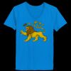 Ladies’  Junior Fine Jersey V-Neck Longer Length T-Shirt Thumbnail