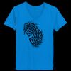 Ladies’  Junior Fine Jersey V-Neck Longer Length T-Shirt Thumbnail